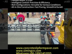 Smart und effizient Zement-Slipform-Pflaster in Aktion Flexible Breite, die den Straßenbau neu definiert!